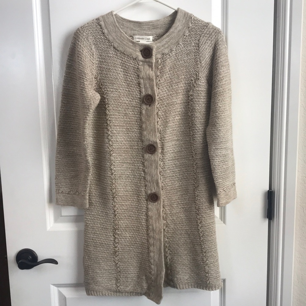 🟢Oatmeal Tunic Cardigan by Coldwater Creek